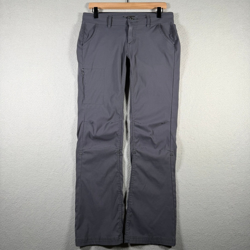 prAna Halle Gray Straight Leg Hiking Pants W4HARG113 Womens Size 6 Regular